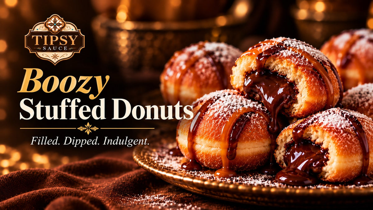 Tipsy Sauce Stuffed Donuts