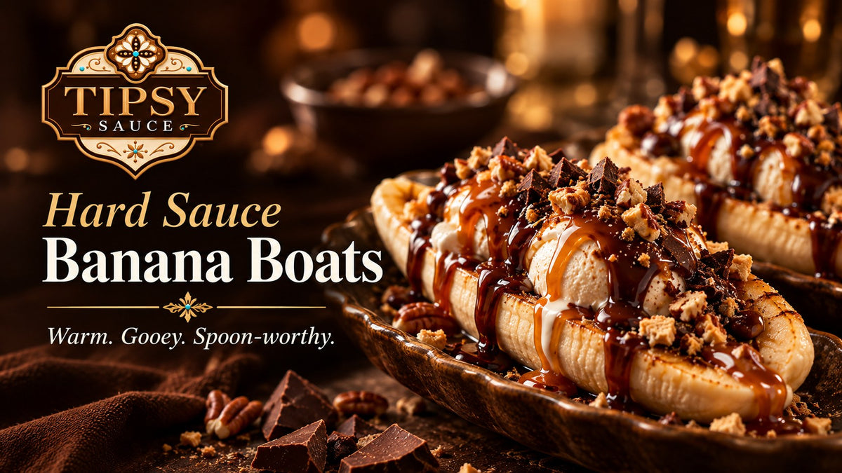 Tipsy Sauce Banana Boats