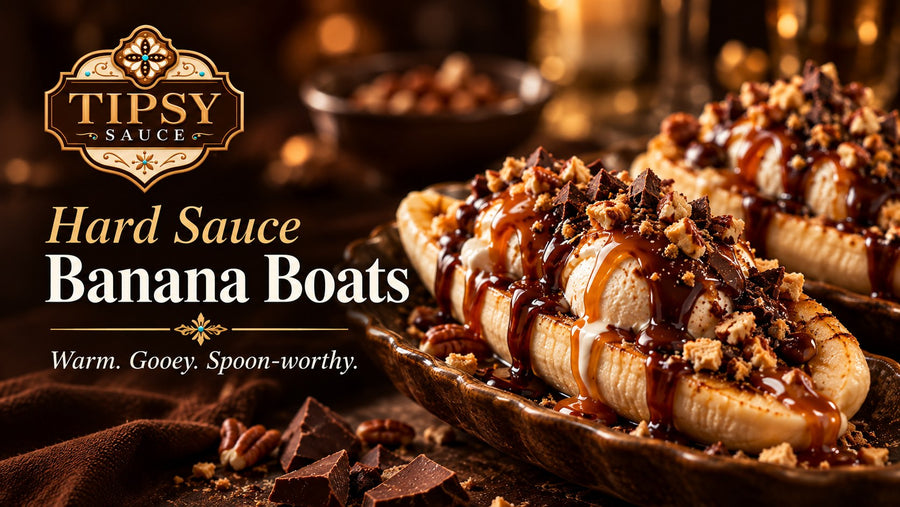 Tipsy Sauce Banana Boats